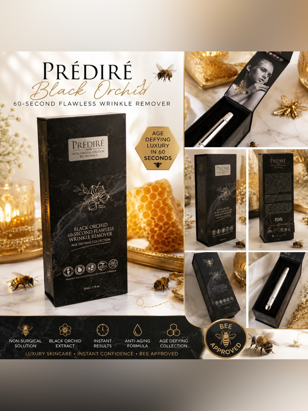 Predire Black Orchid 60-Second Flawless Wrinkle Remover 30ml | NWOT